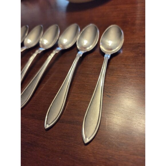 Gense ALP 45GR‎ GEN4 Five O'Clock Spoons  5 1/8" Silverplate Lot of 6 - Picture 2 of 16